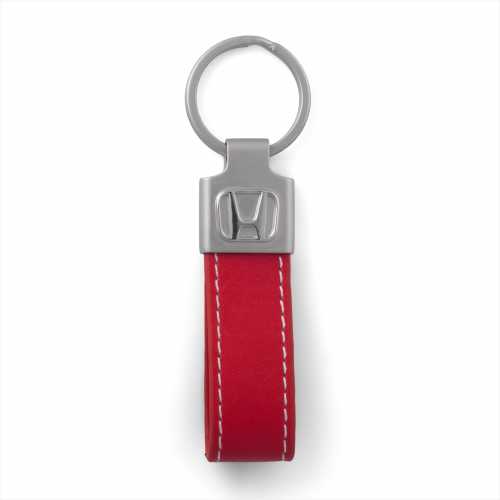 Porte clés similicuir rouge