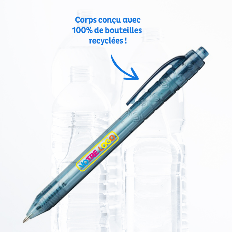stylo recyclé personnalisé en couleurs