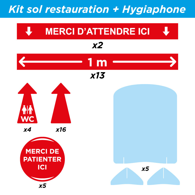 kit adhesifs anti covid-19 et hygiaphone