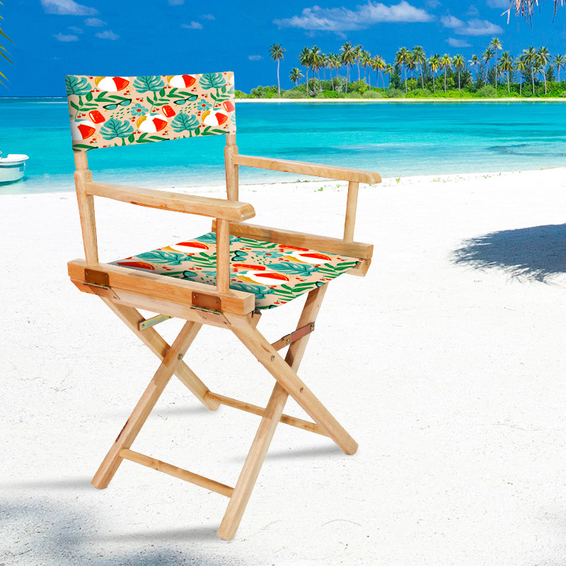 chaise de réalisateur personnalisée à la plage